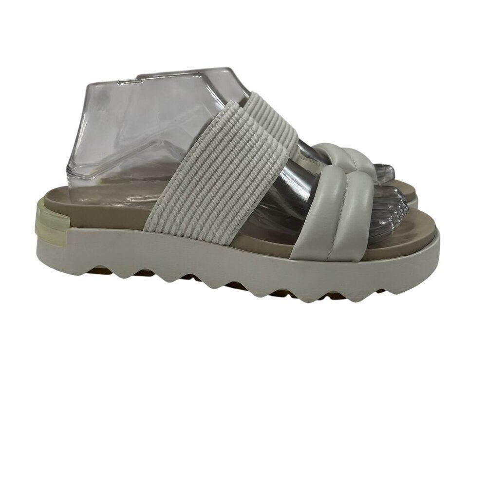 Sorel Vibe Slide Chunky Sandals in Sea Salt Size 8.5